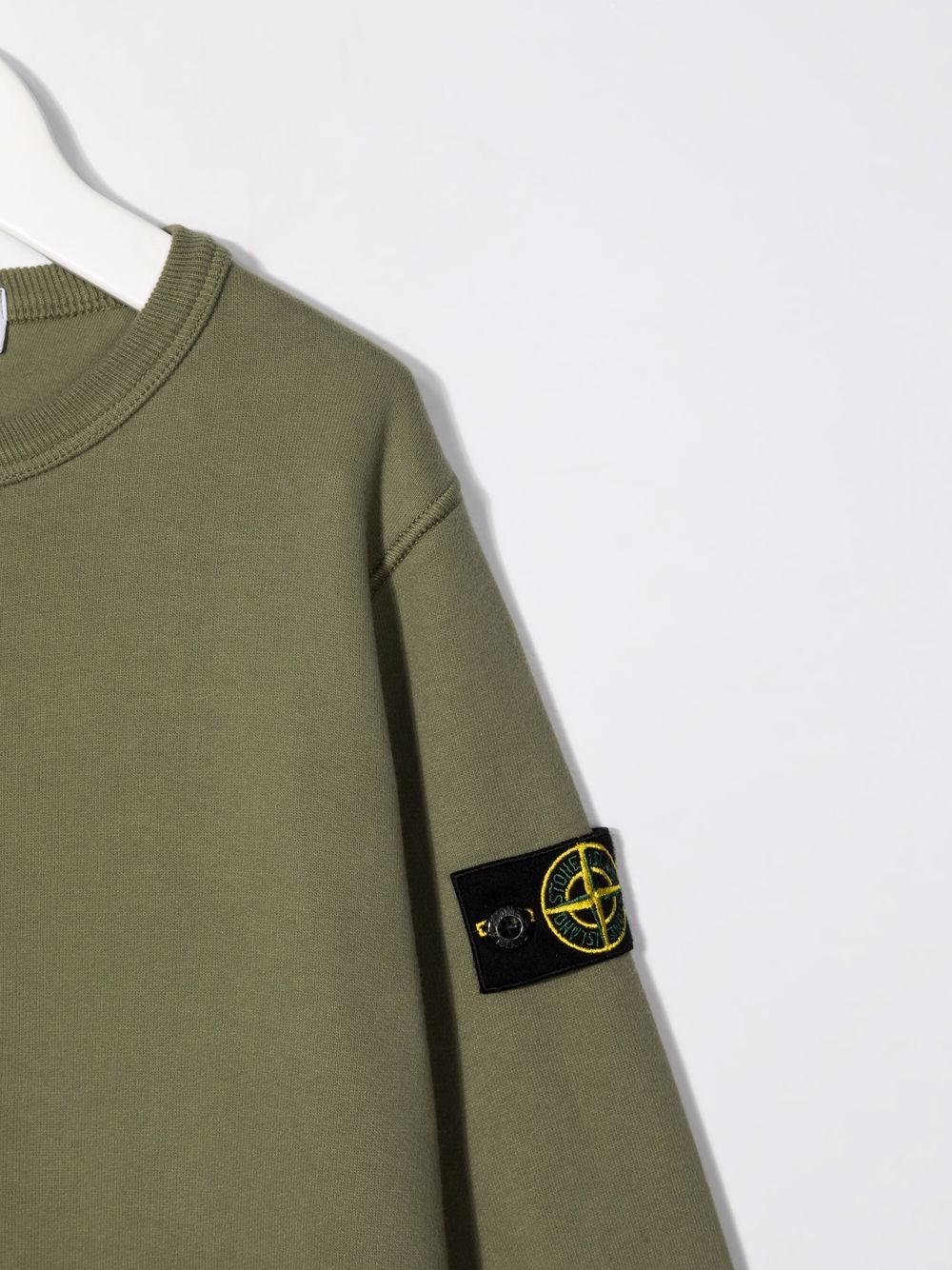 фото Stone island junior толстовка с нашивкой-логотипом