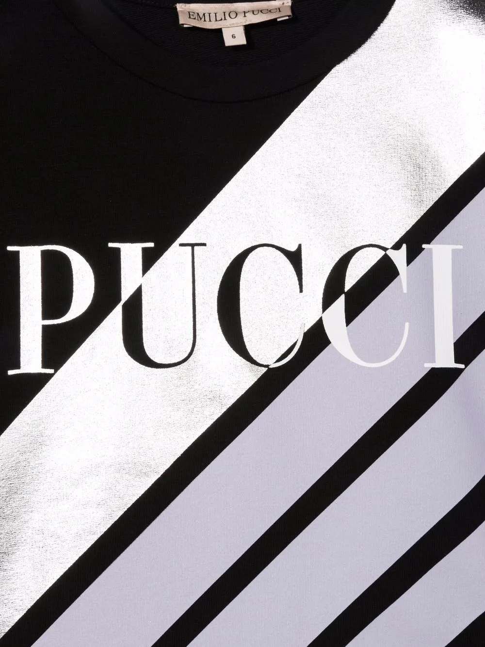 фото Emilio pucci junior топ с длинными рукавами и эффектом металлик
