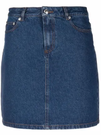 Apc a shop line denim skirt