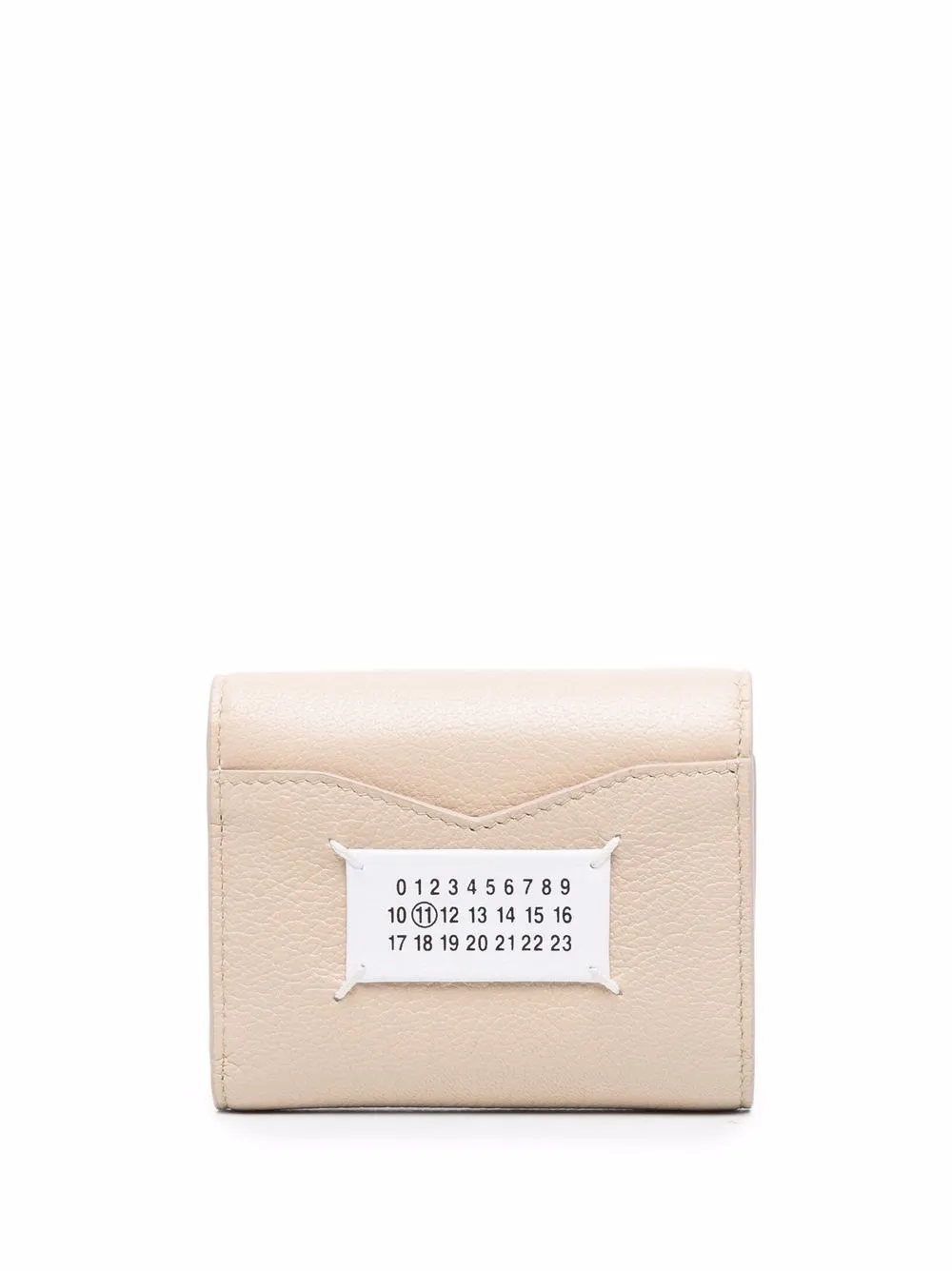 Maison Margiela Leren portemonnee - Beige