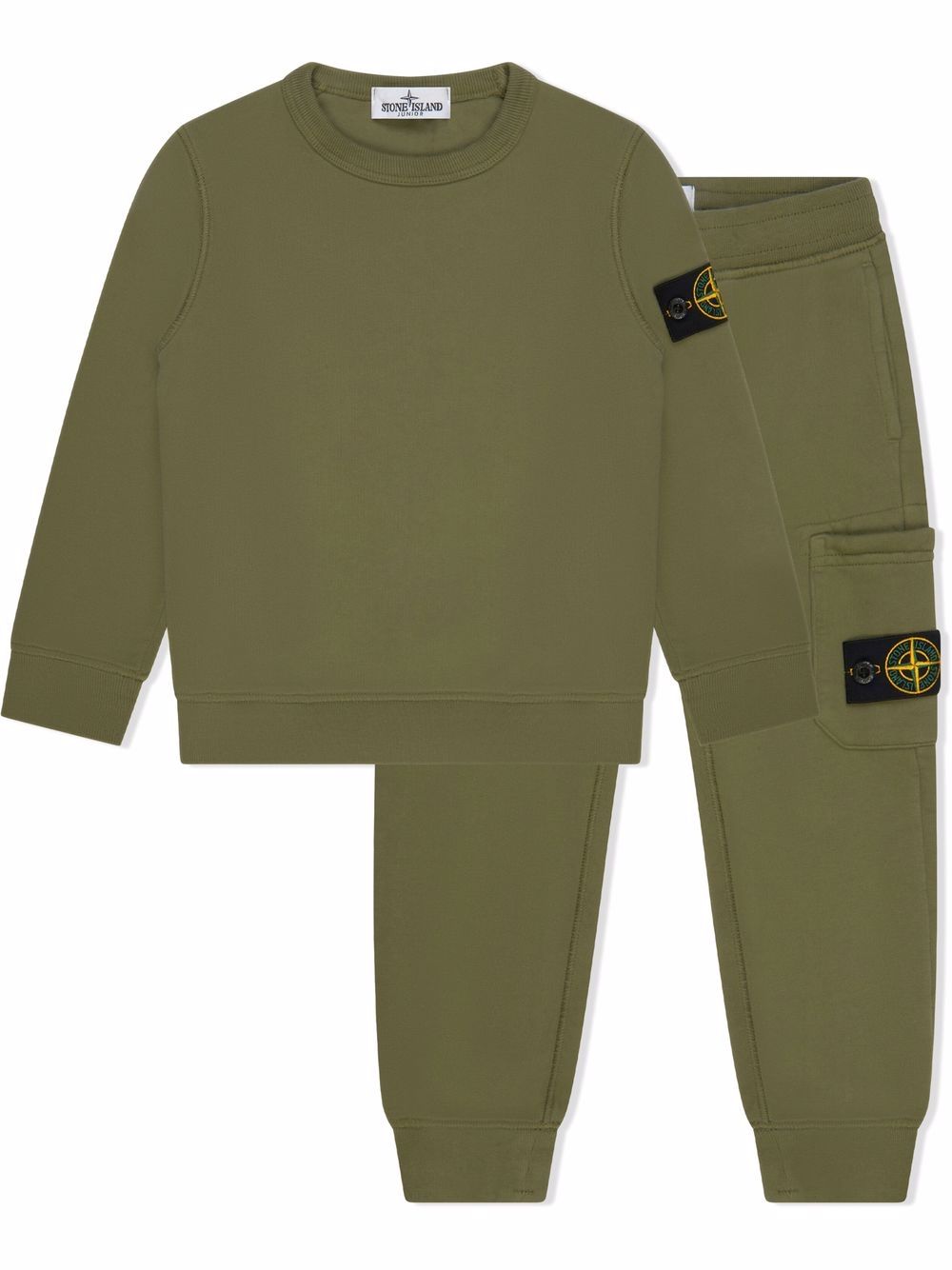 фото Stone island junior спортивный костюм с нашивкой-логотипом