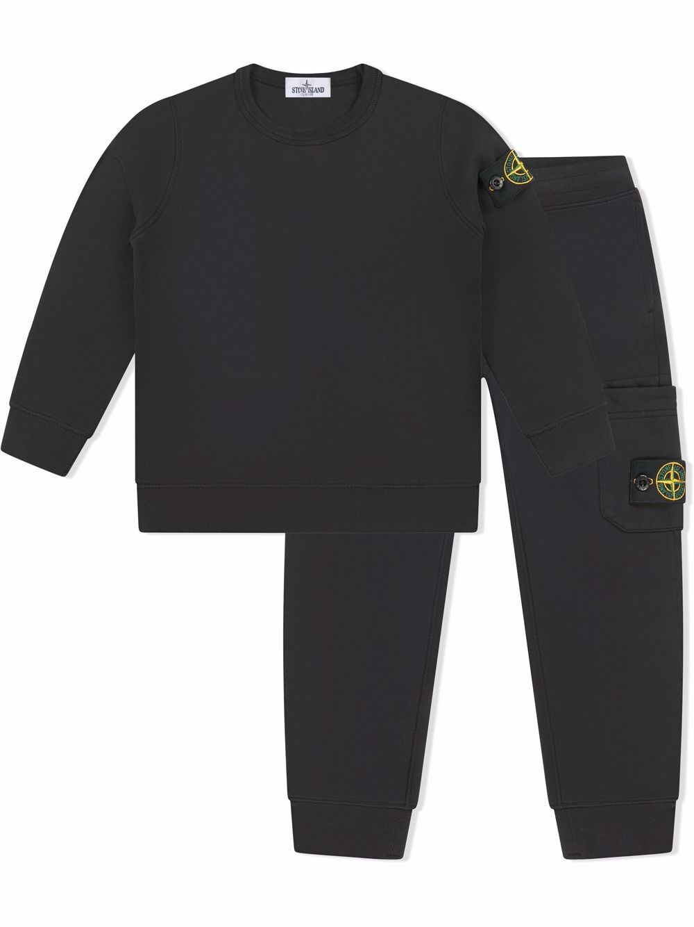 фото Stone island junior спортивный костюм с нашивкой-логотипом