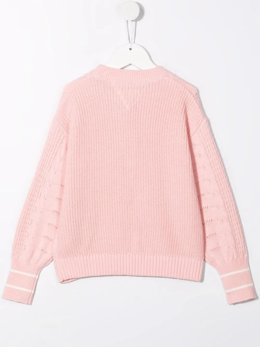 Tommy Hilfiger Junior Trui met geborduurd logo Roze