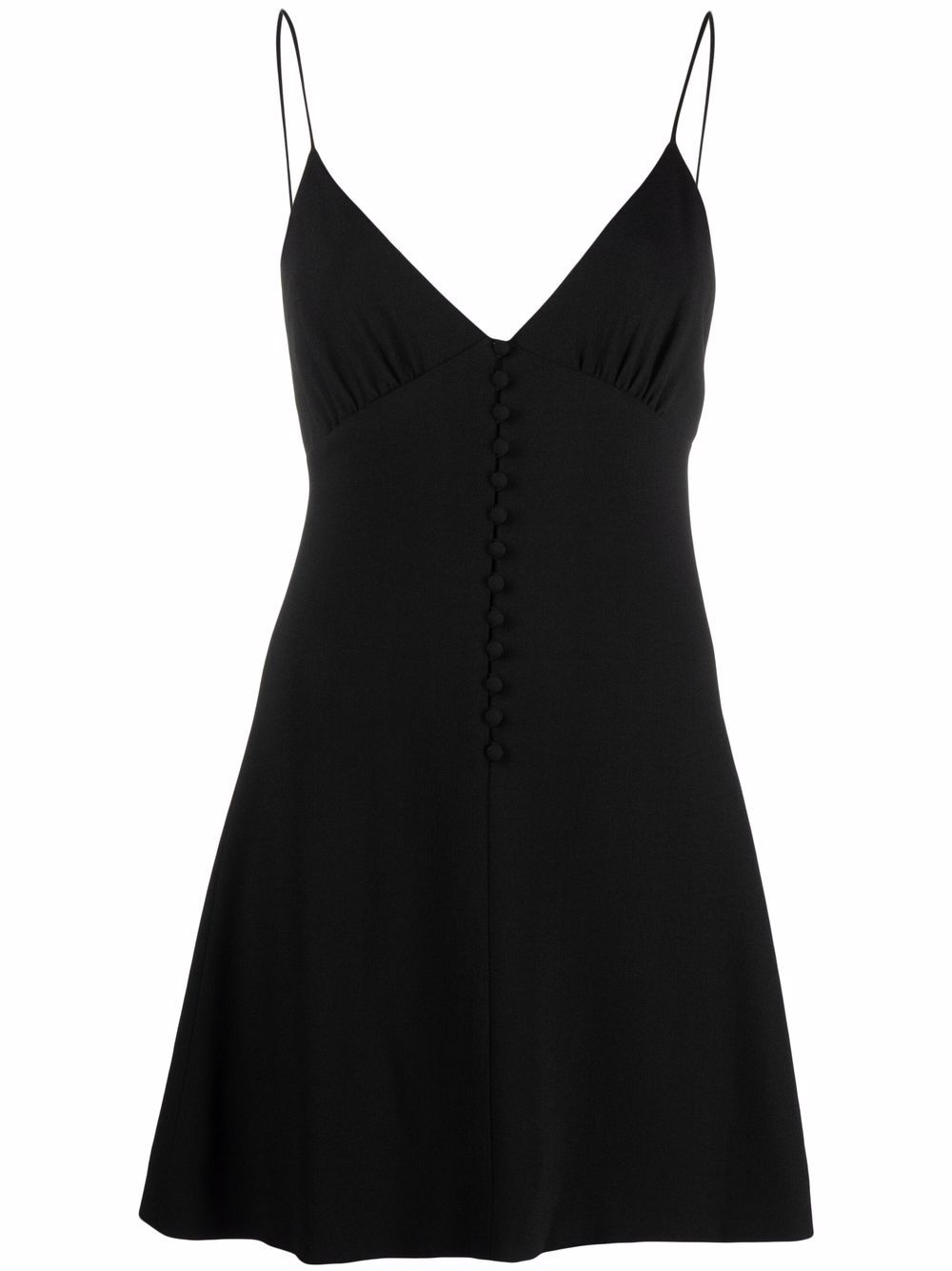 Image 1 of Saint Laurent spaghetti-strap V-neck dress