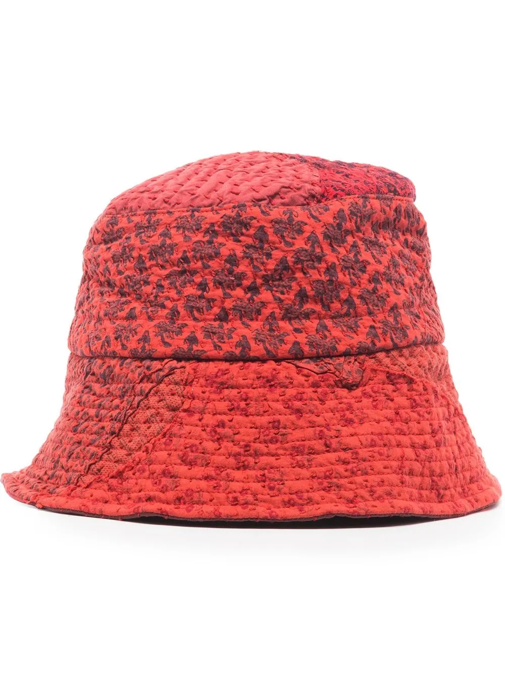 

By Walid Callum panelled bucket hat - Red