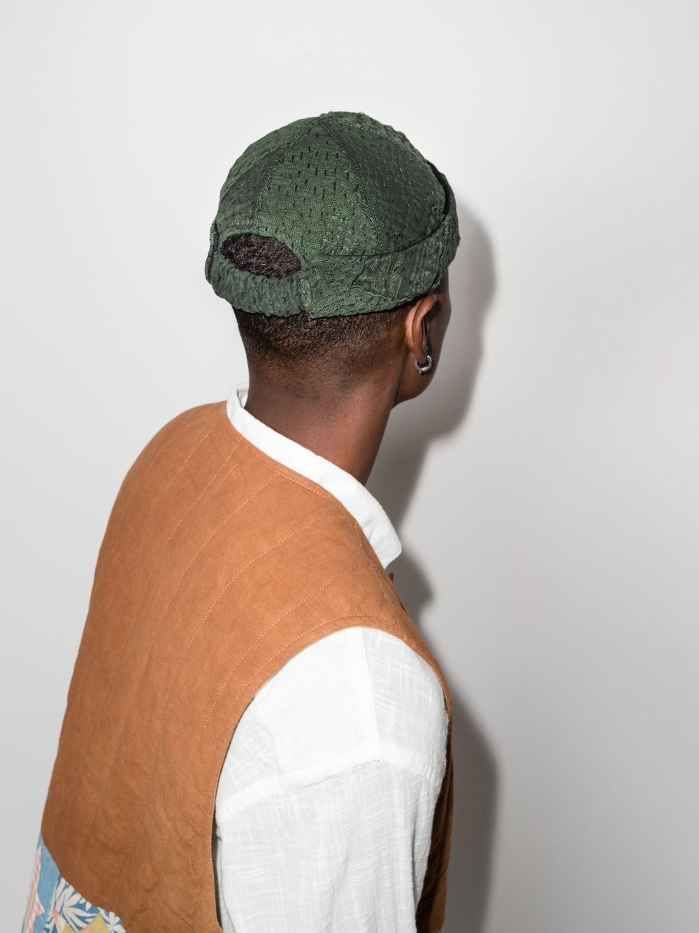 Shop By Walid Emperor Knitted Hat In Green