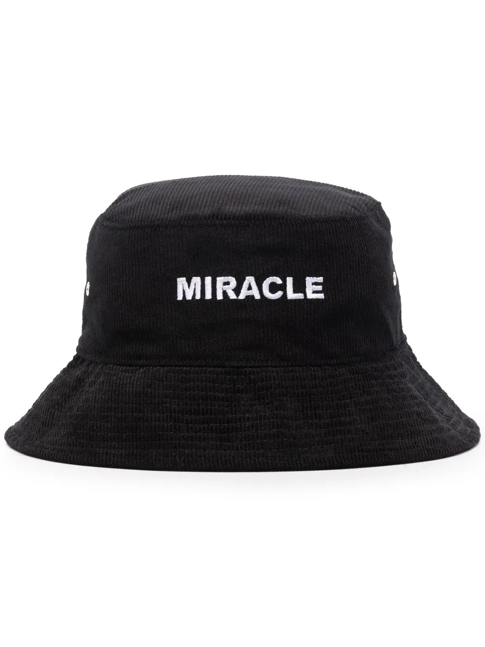 

Nahmias embroidered-miracle corduroy bucket hat - Black