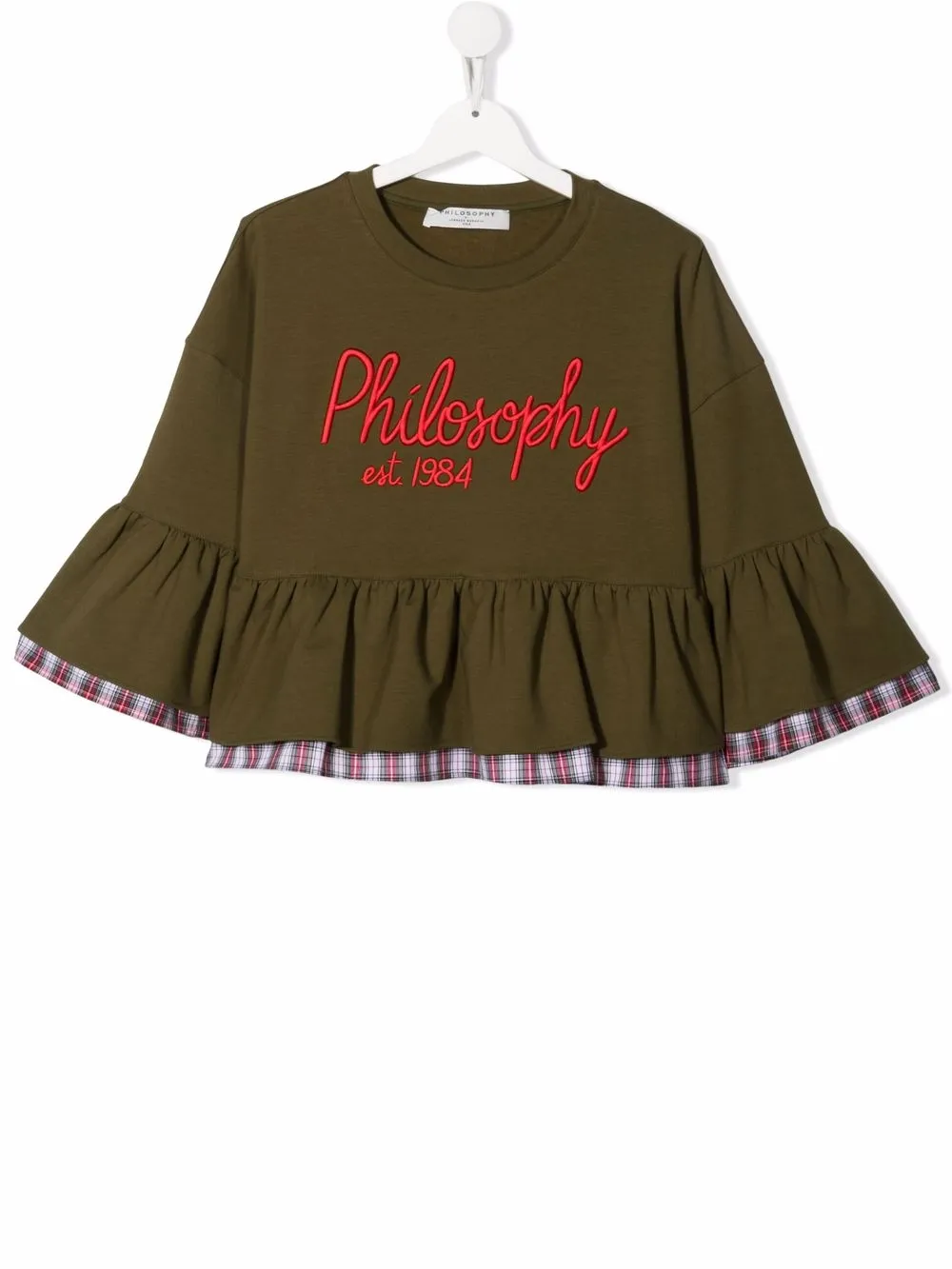 

Philosophy Di Lorenzo Serafini Kids suéter con logo bordado - Verde