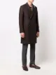 Lardini check-print double-breasted coat