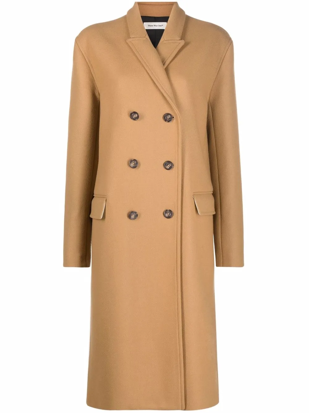 Double Breasted Cashmere Wool Coat, Camel