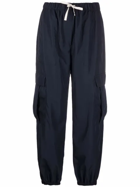 There Was One cargo drawstring-waist cropped trousers