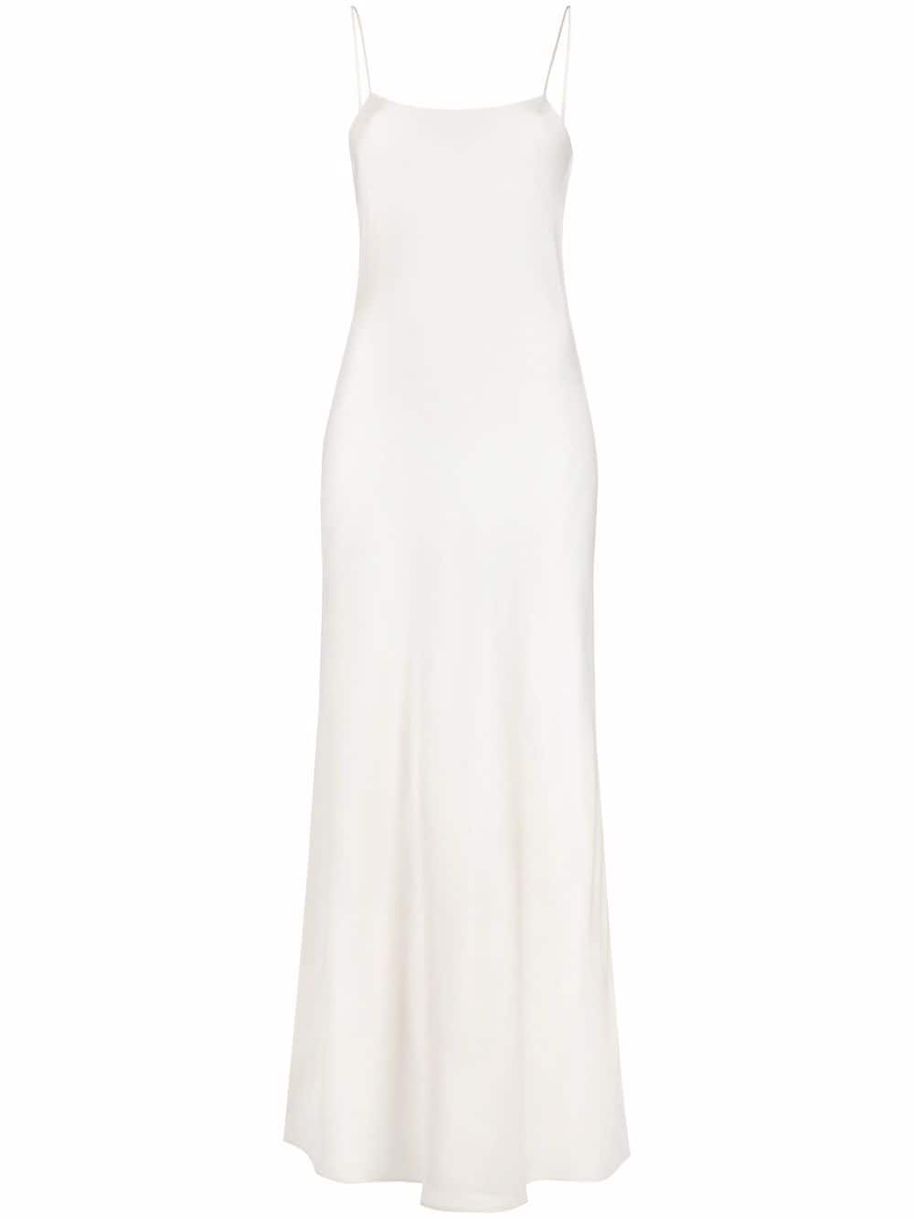 

There Was One slip dress largo con tirantes finos - Blanco