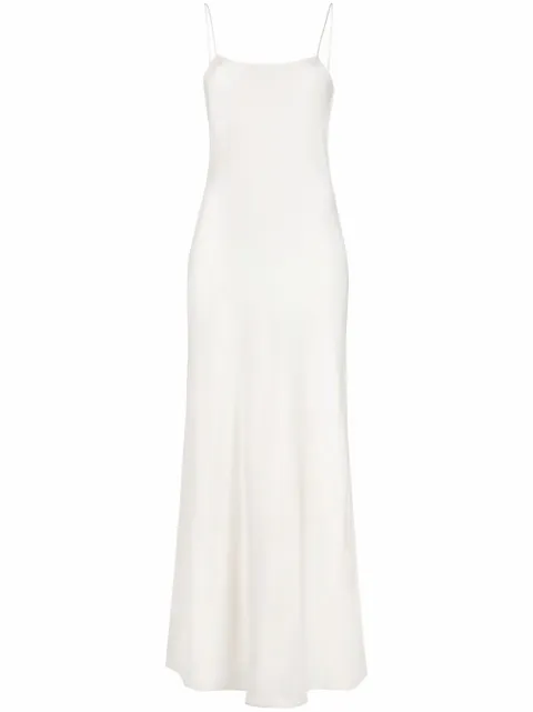 full length white slip