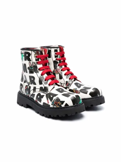Marni Kids بوت برباط وطبعة شعار الماركة
