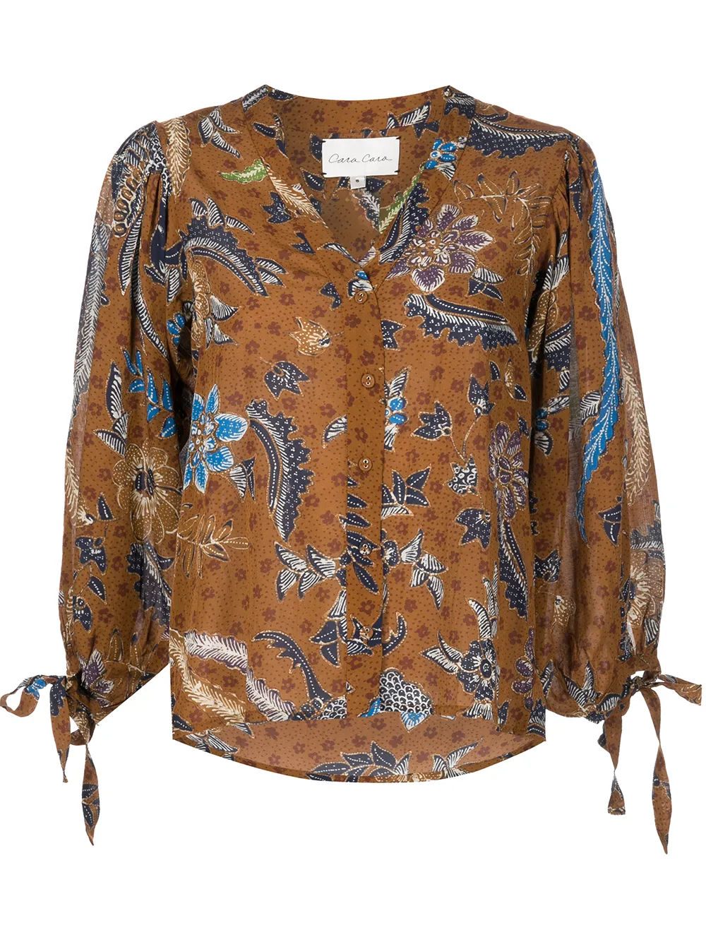 Cara Cara блузка с цветочным принтом