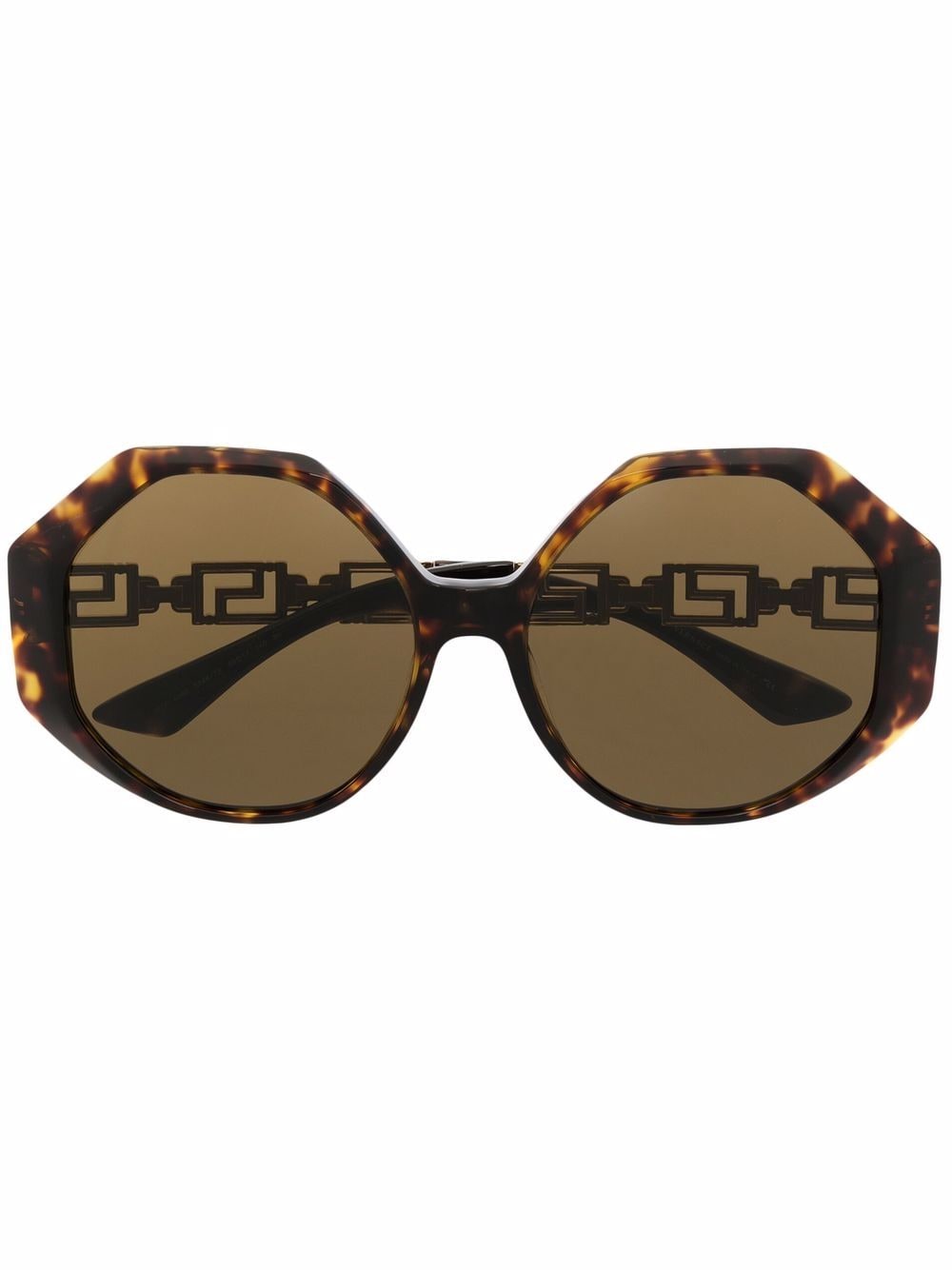 

Versace Eyewear tortoiseshell rounded-frame sunglasses - Brown