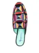 Blue Bird Shoes geometric-print slip-on mules