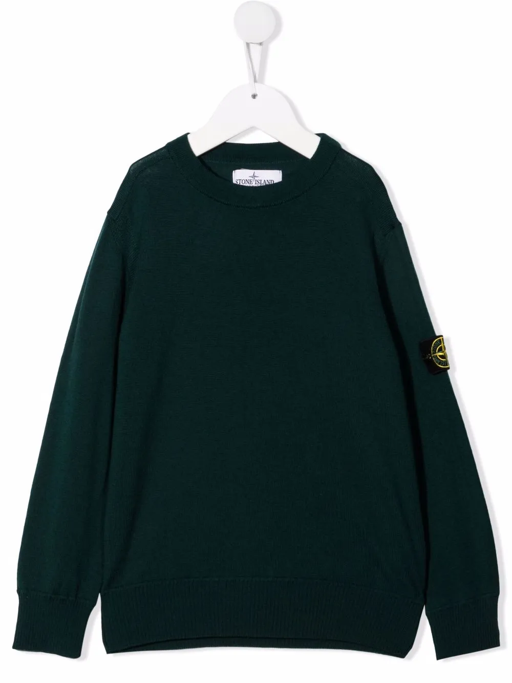 

Stone Island Junior suéter con parche del logo - Verde