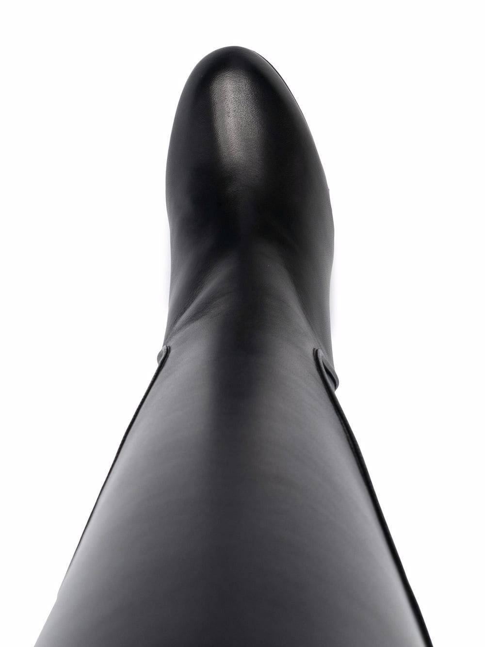 Shop Ports 1961 Button-embossed Knee-high Boots In Schwarz