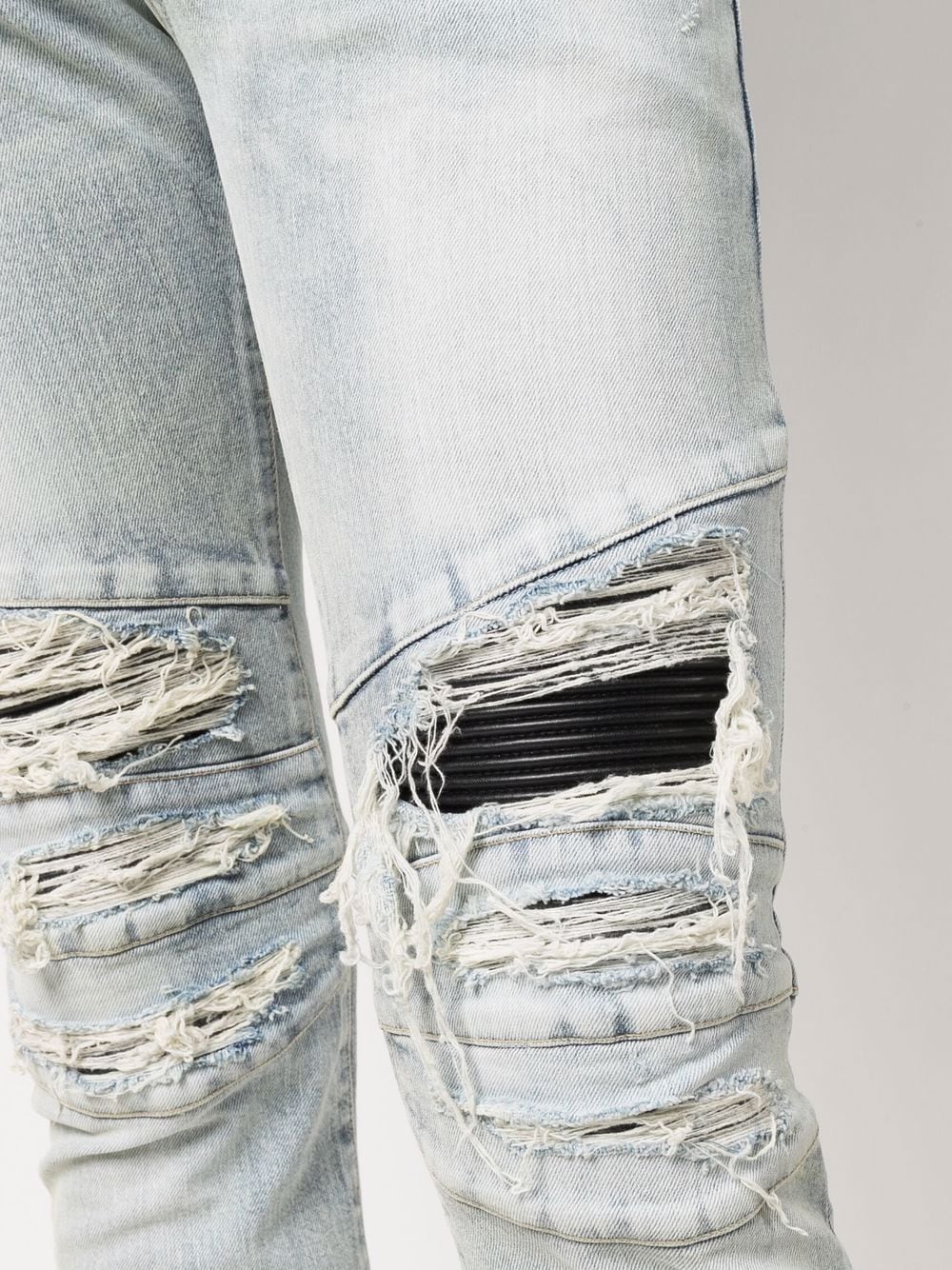 фото Balmain джинсы скинни с эффектом потертости