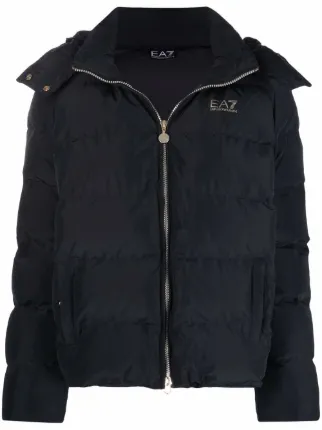 Ea7 Emporio Armani logo-print Puffer 