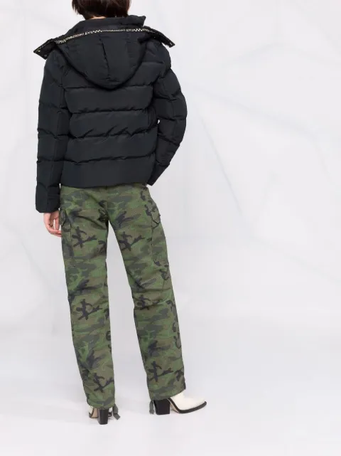 armani logo print jacket