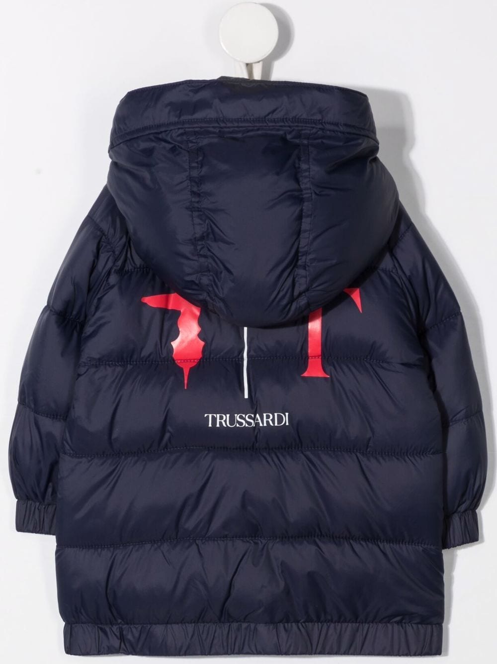 фото Trussardi junior logo-print quilted padded jacket