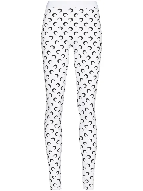 Marine Serre moon-print stirrup leggings