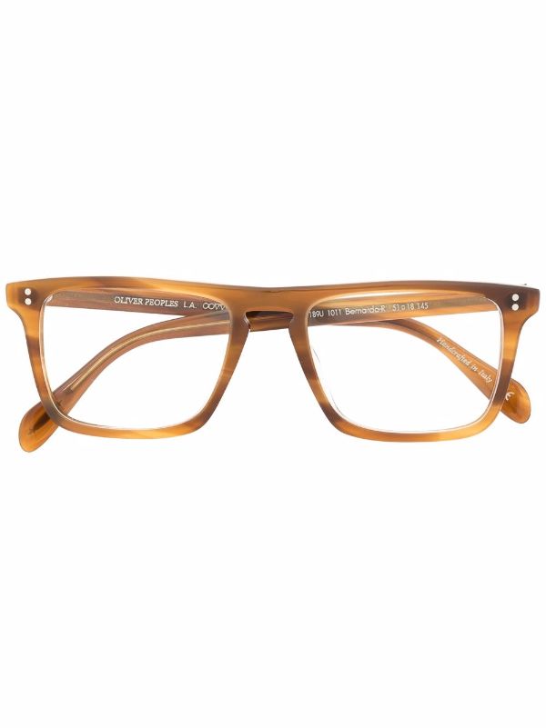 Oliver Peoples Bernardo square-frame Glasses - Farfetch