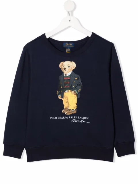 POLO RALPH LAUREN KIDS Moletom com estampa Teddy Bear