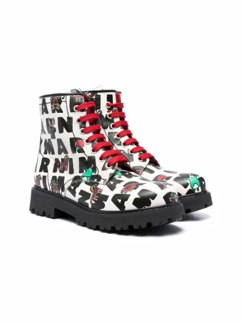 Marni Kids بوت بطبعات شعار بالكامل