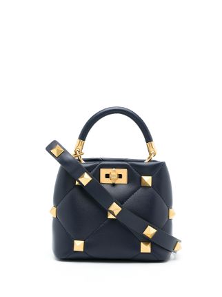 Valentino Garavani Small Roman Stud Leather Bag - Farfetch