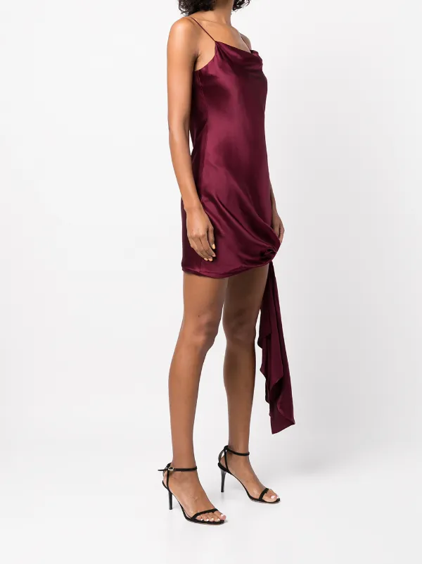 Cinq A Sept tie-hem Silk Mini Dress 