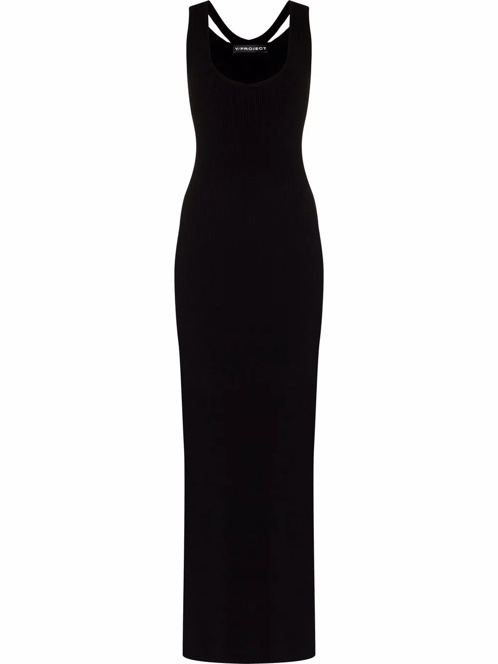 

Y/Project vestido tejido Three Collars - Negro