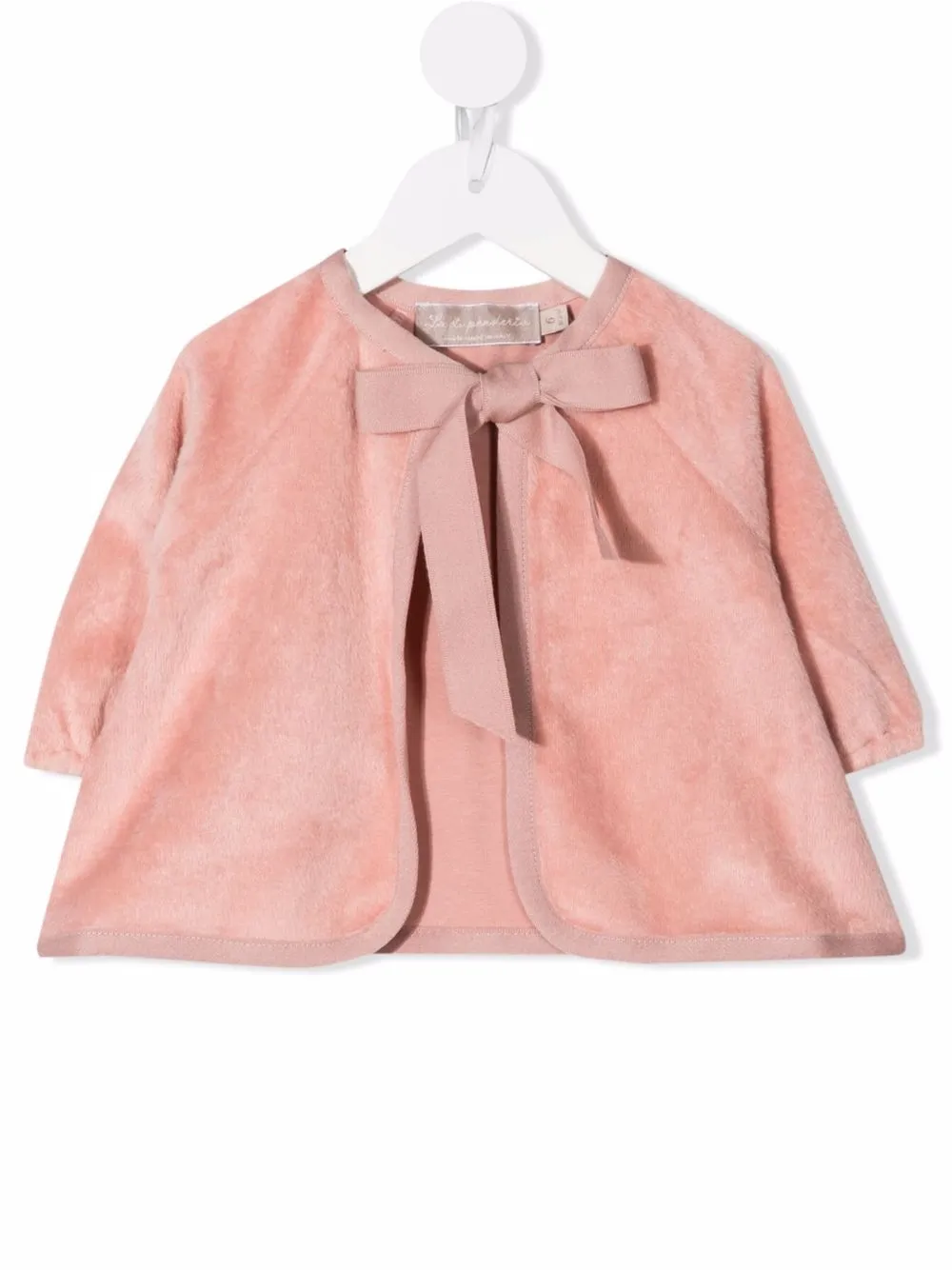 

La Stupenderia bow-tie textured jacket - Pink
