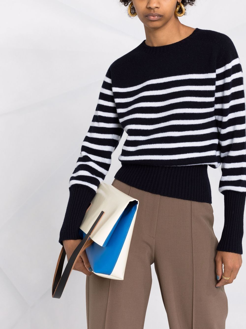 фото Erdem horizontal-stripe long-sleeve jumper