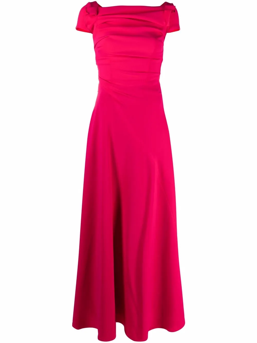 

Talbot Runhof vestido con detalle fruncido - Rosado