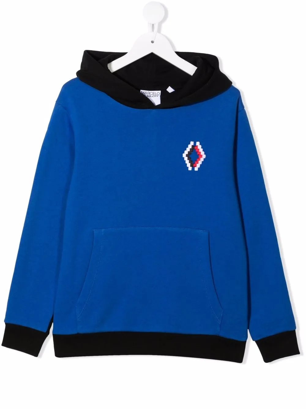 

Marcelo Burlon County Of Milan Kids hoodie con logo bordado - Azul