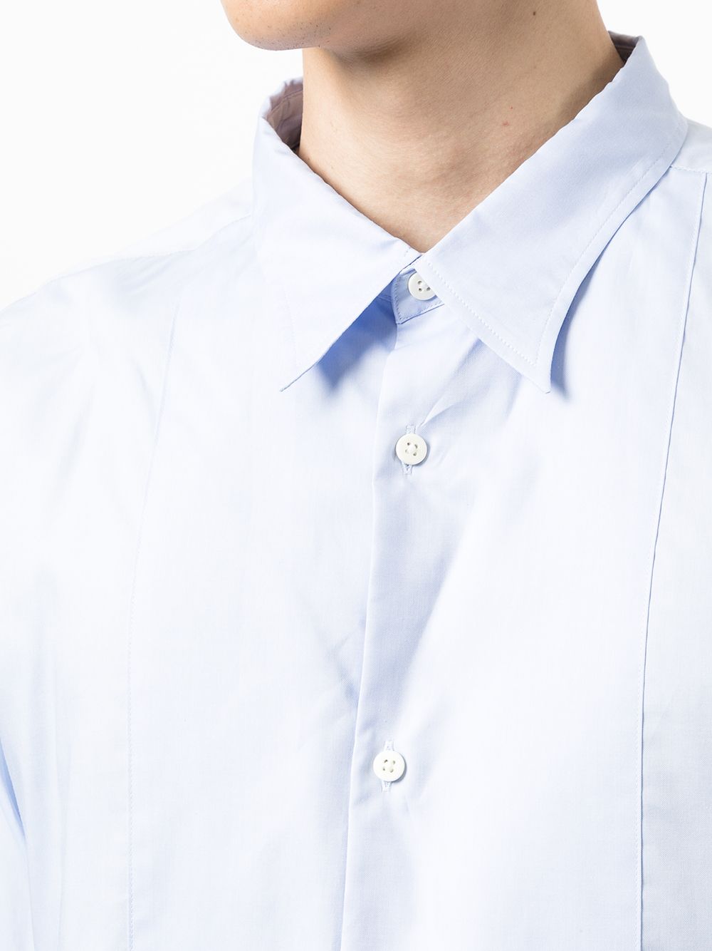 фото Visvim рубашка с длинными рукавами и отделкой в полоску