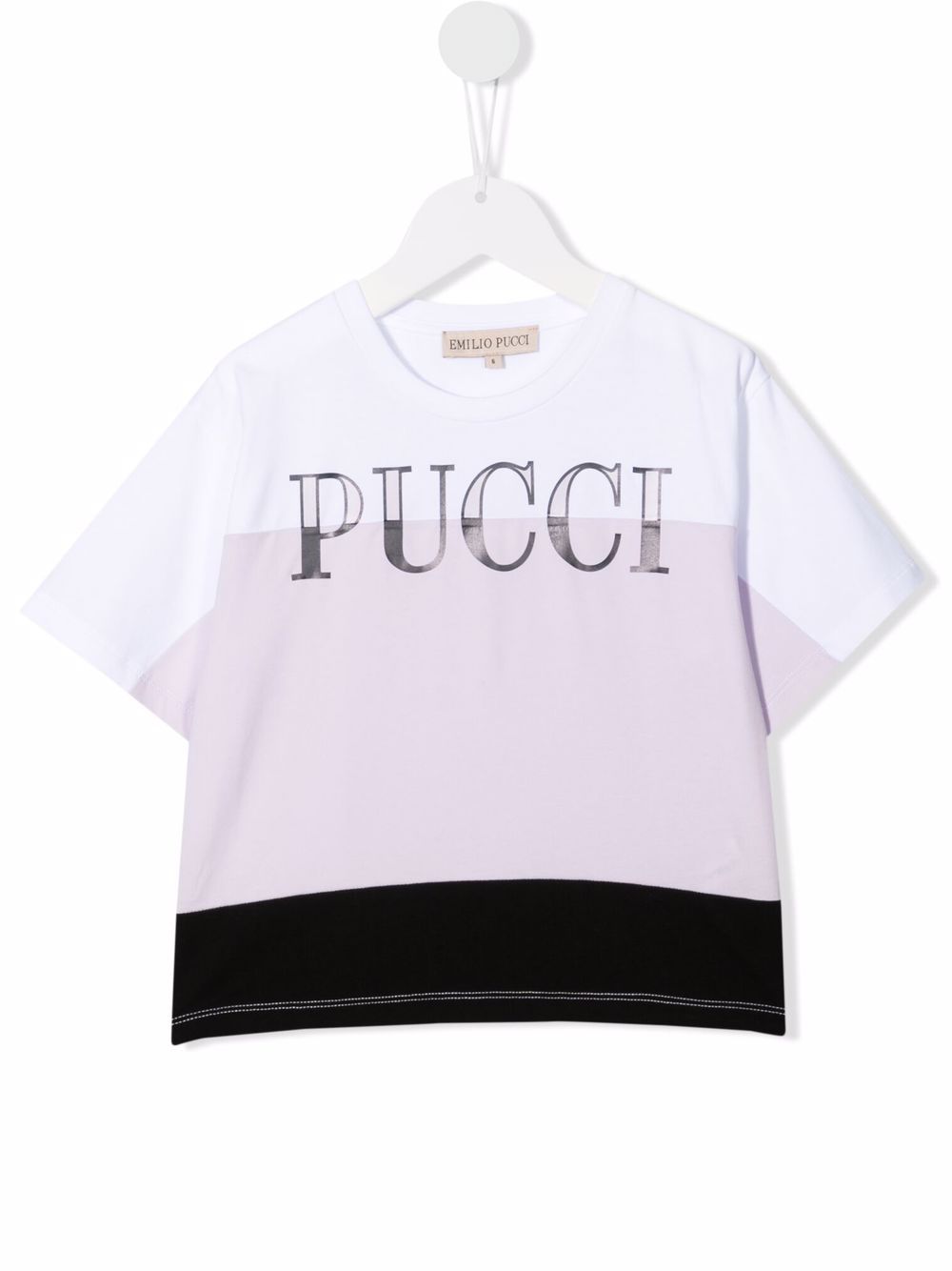 фото Emilio pucci junior logo-print t-shirt