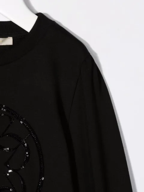 ELIE SAAB JUNIOR 비즈 로고 크루 넥 스웨트셔츠 할인 l 세일로 만나보는 파페치 해외 브랜드 컬렉션 ✈ 관부가세 포함 금액, 무료... 
