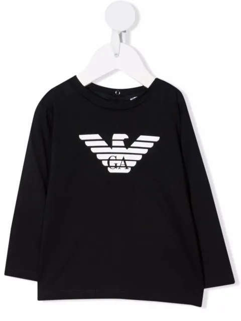 Emporio Armani Kids logo-print cotton T-Shirt