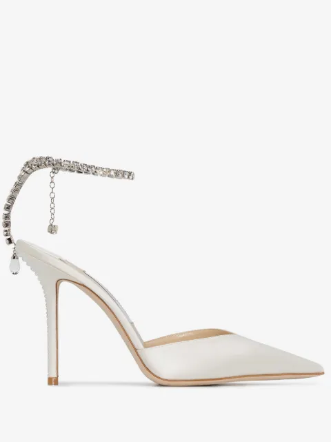 Jimmy Choo Saeda 100-pumps med udsmykket hæl
