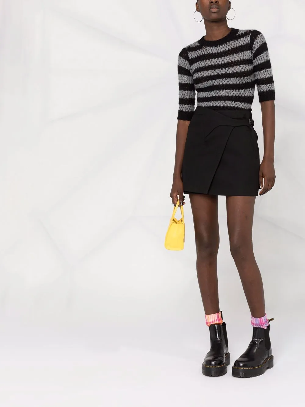 фото Red valentino трикотажный топ с рукавами три четверти