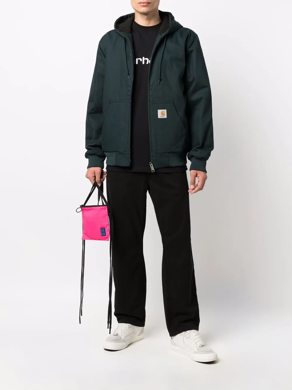 фото Carhartt wip куртка из органического хлопка с капюшоном