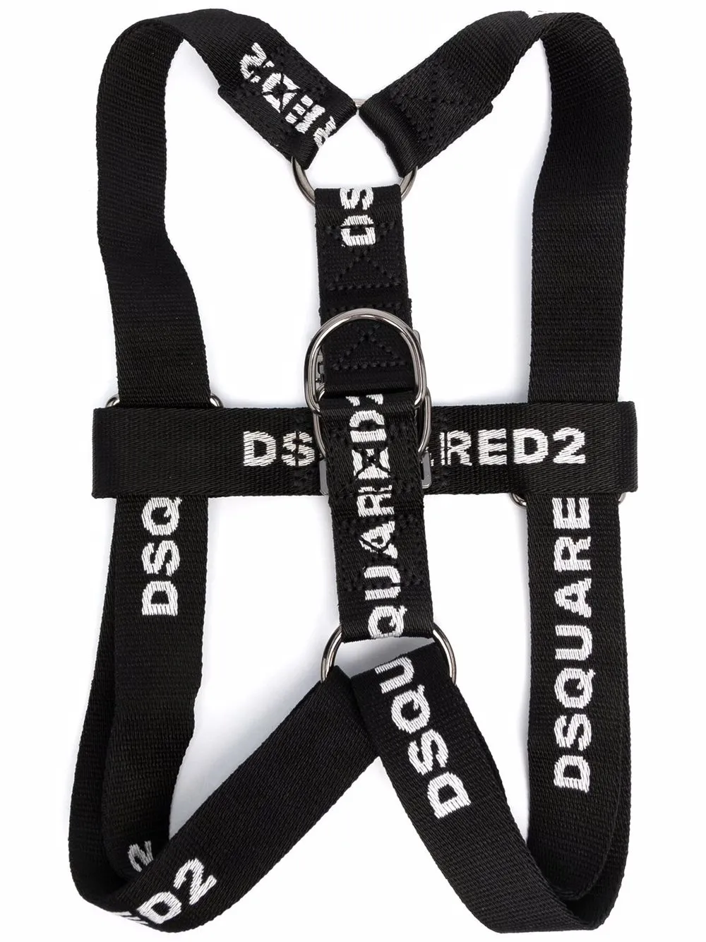 Dsquared2 collar con logo estampado - Negro