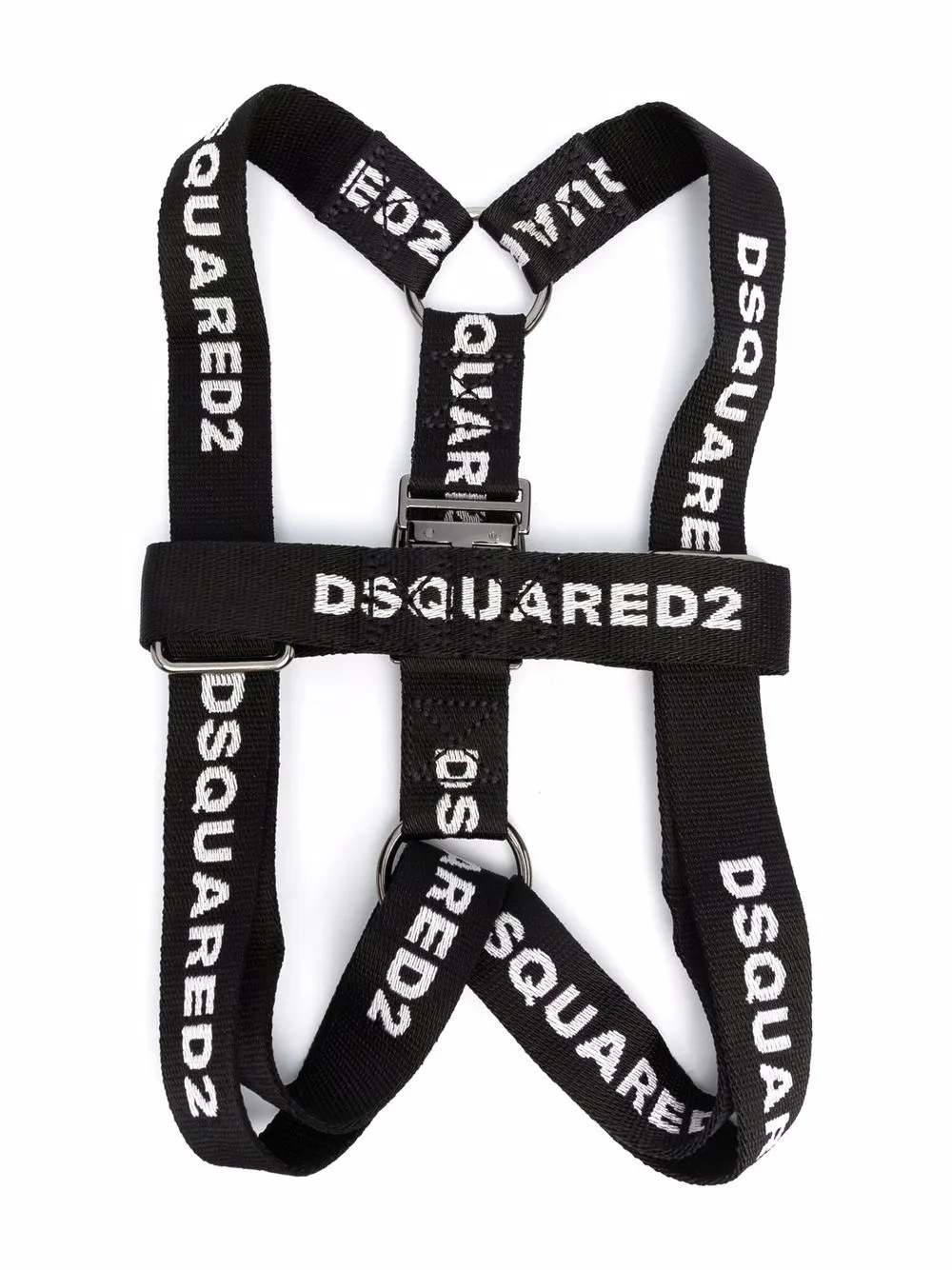 Dsquared2 Halsband met logoprint - Zwart