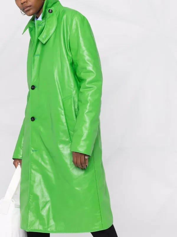 green belted coat