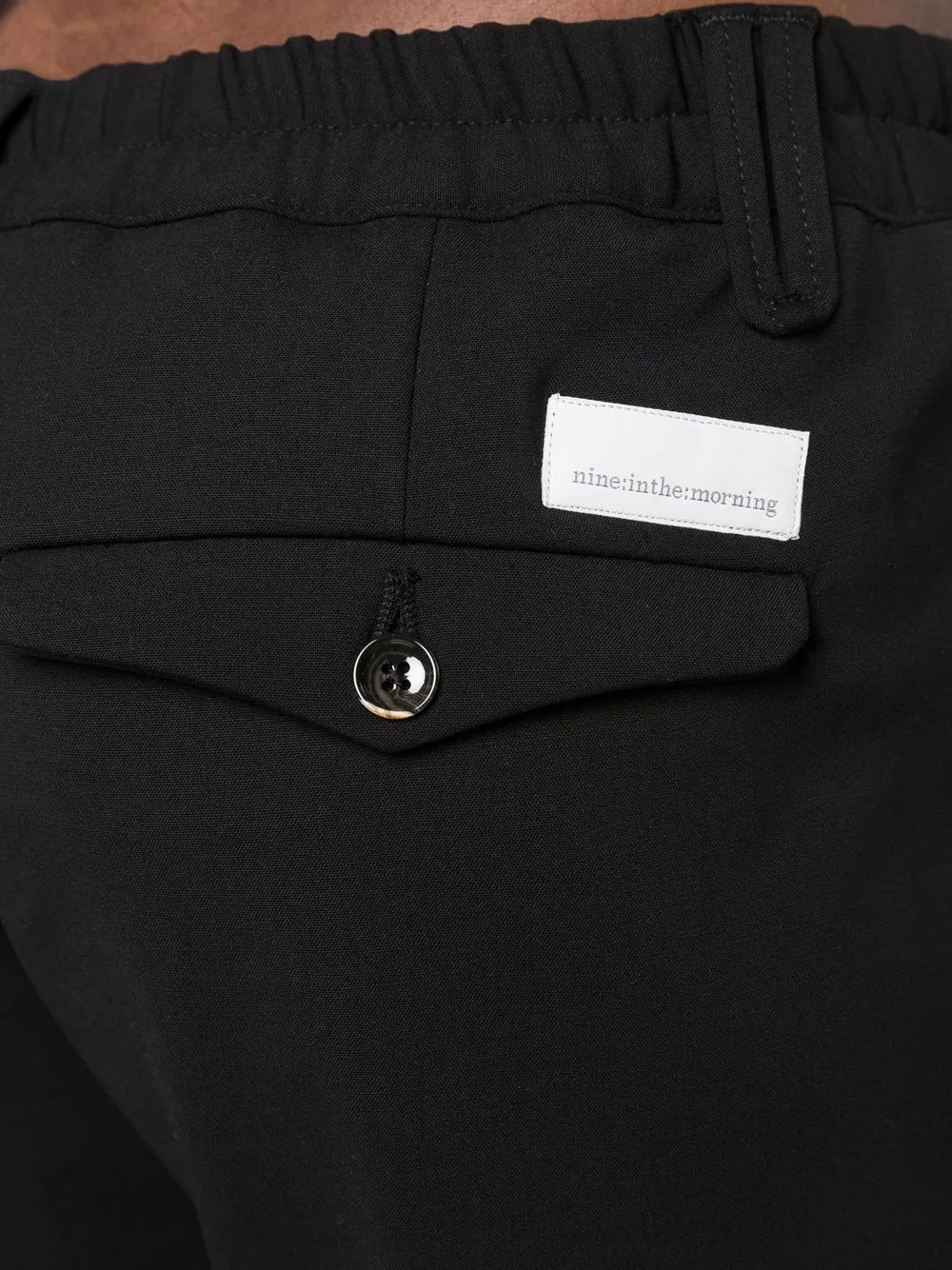 Pressed-Crease Wool-Blend Tailored Trousers