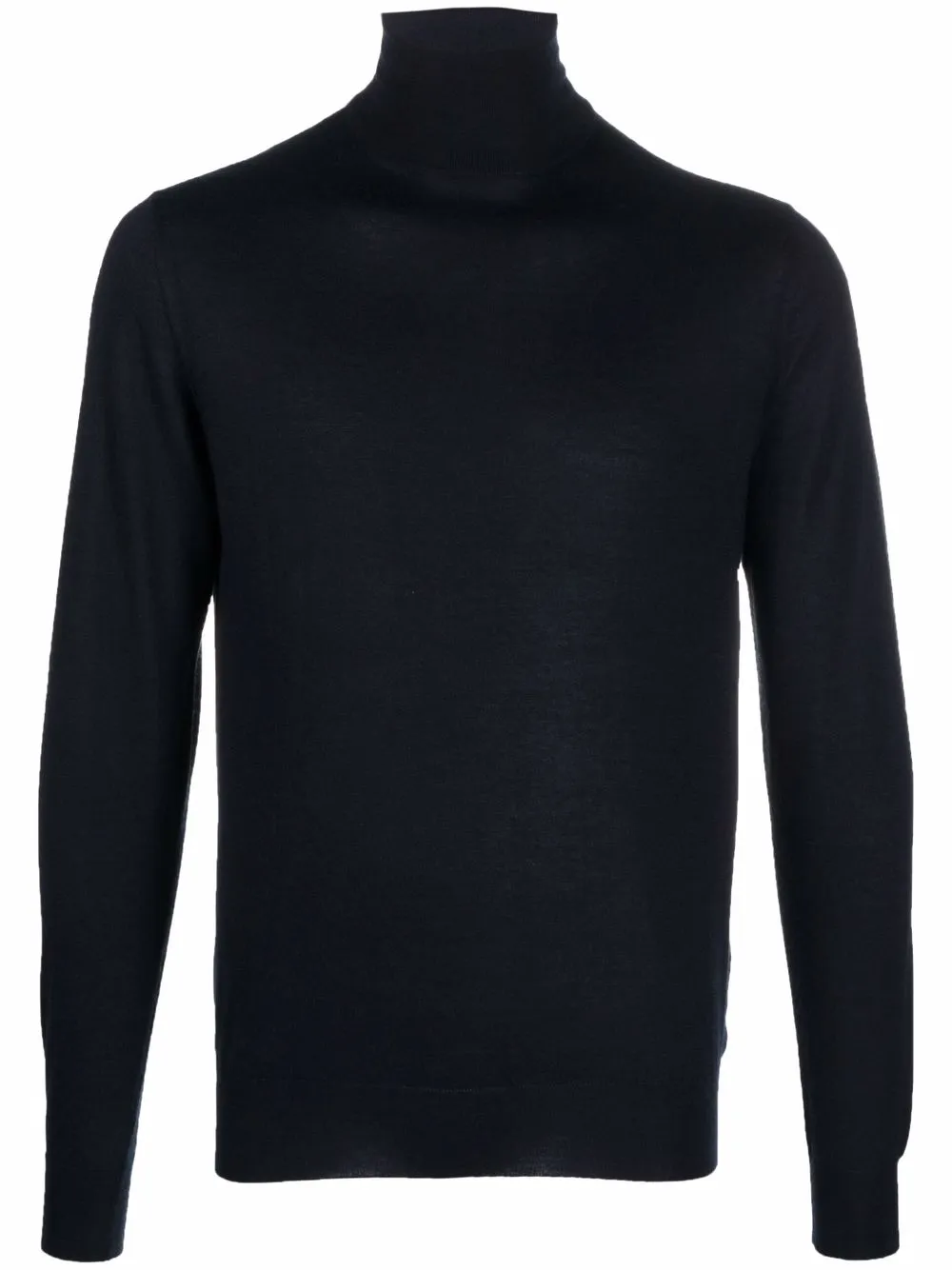Mauro Ottaviani Roll-neck Cashmere-silk Jumper In Black